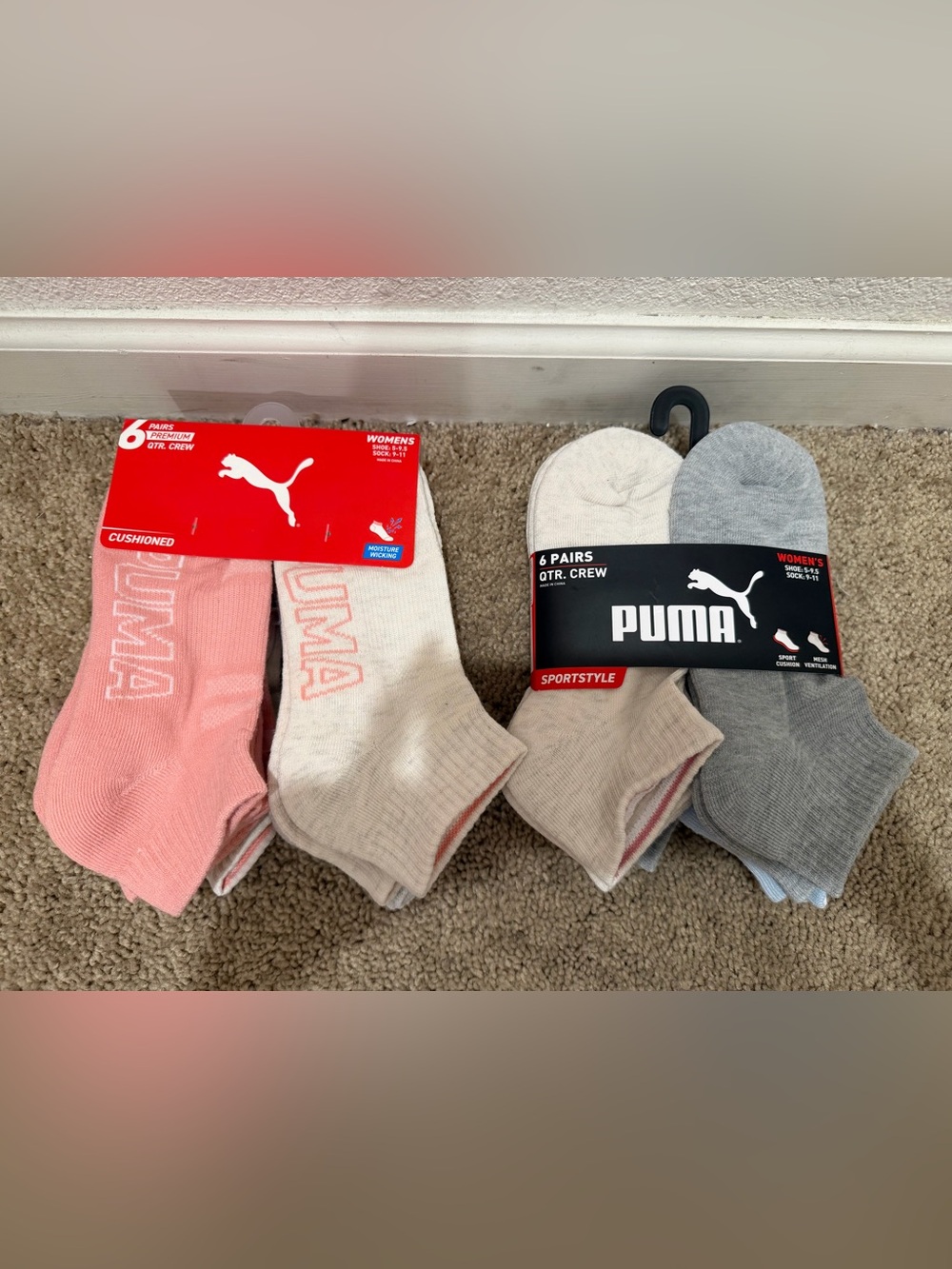 “New” Take All PUMA Women's Cushion Low-Cut Socks (6 Pairs) size5-9.5